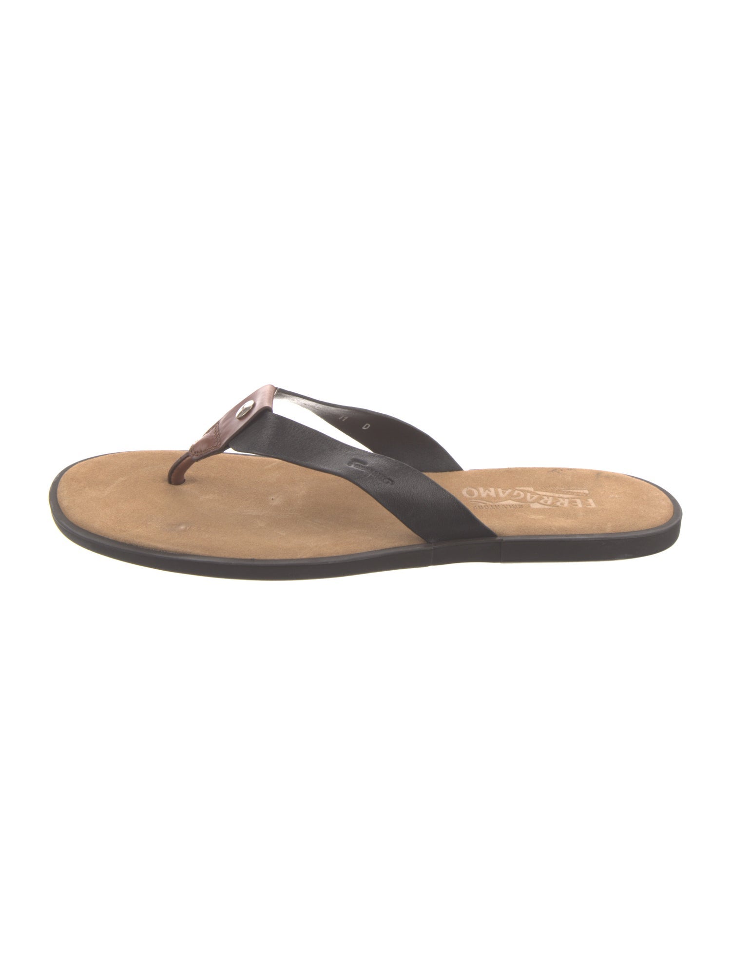 Ferragamo Leather Flip Flops