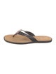 Ferragamo Leather Flip Flops