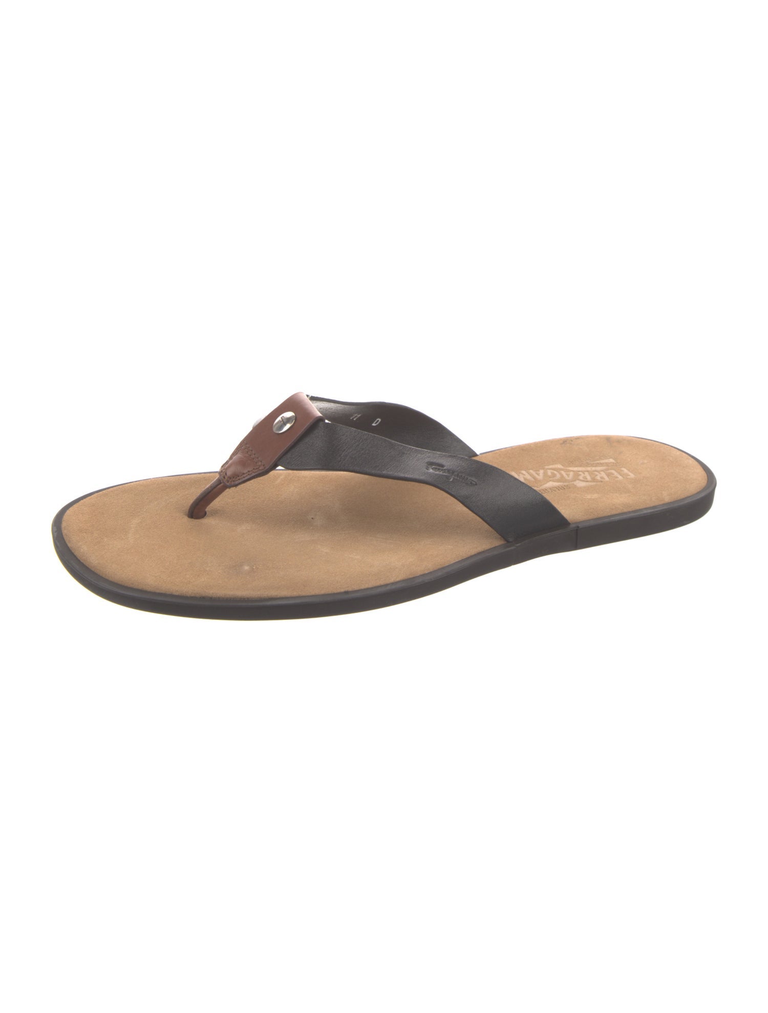 Ferragamo Leather Flip Flops