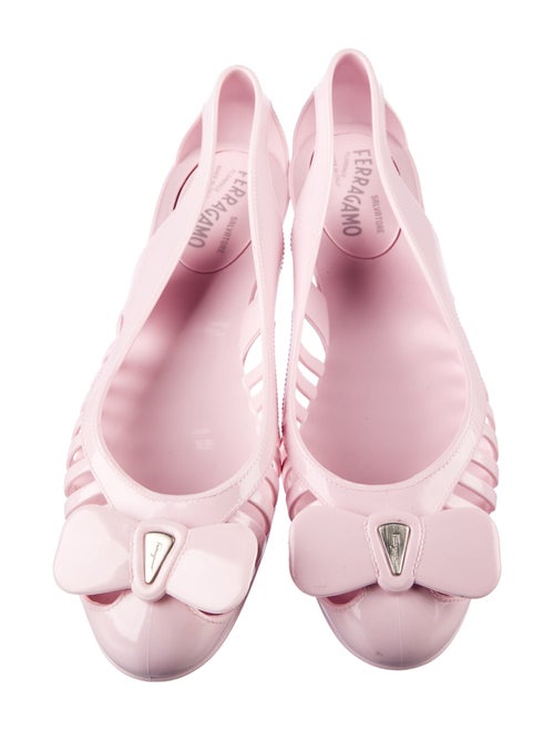 Ferragamo Rubber Slingback Flats