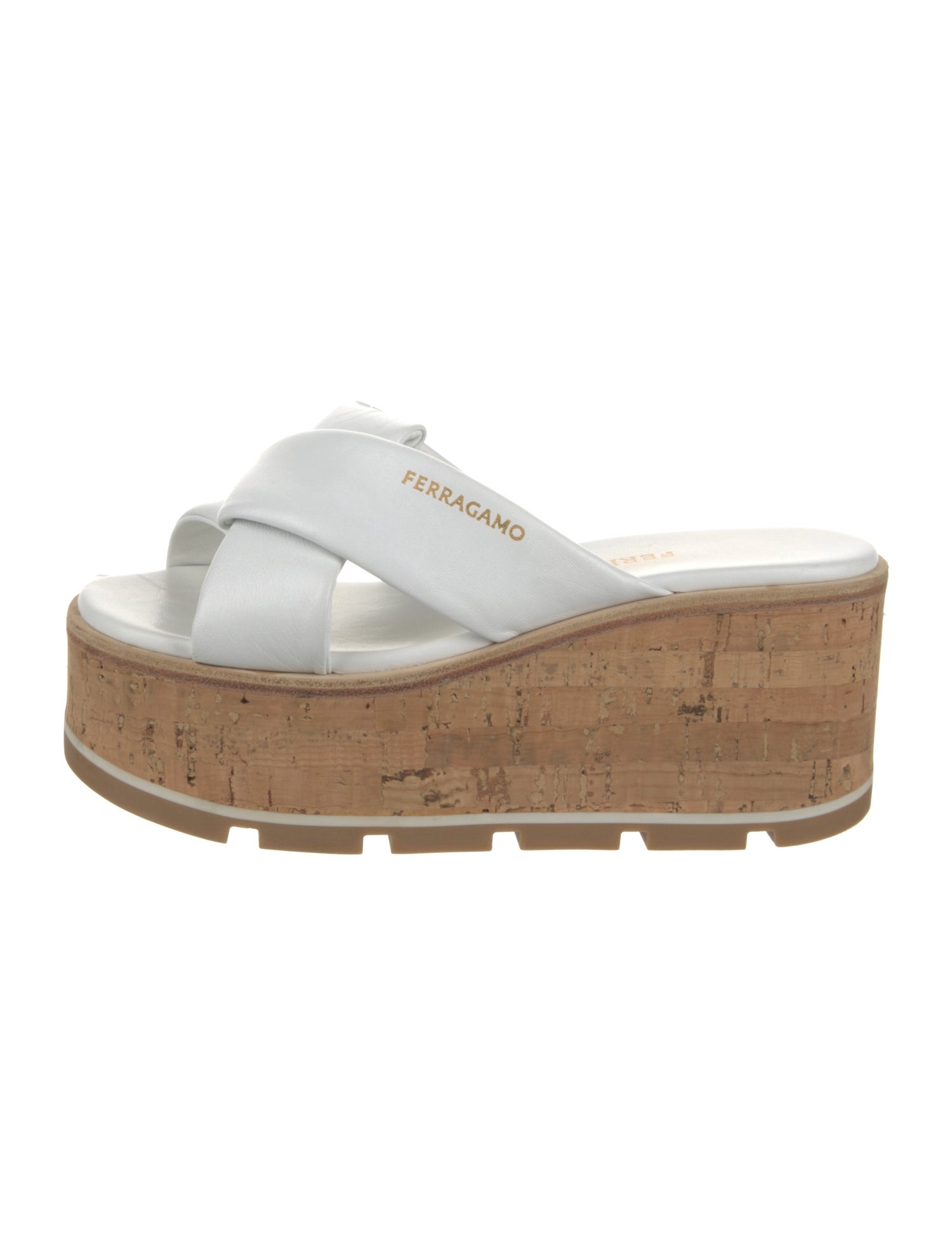 Ferragamo Leather Slides