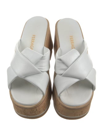 Ferragamo Leather Slides