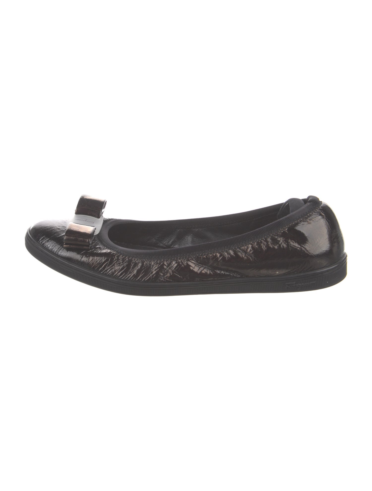 Ferragamo Leather Ballet Flats