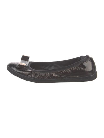 Ferragamo Leather Ballet Flats
