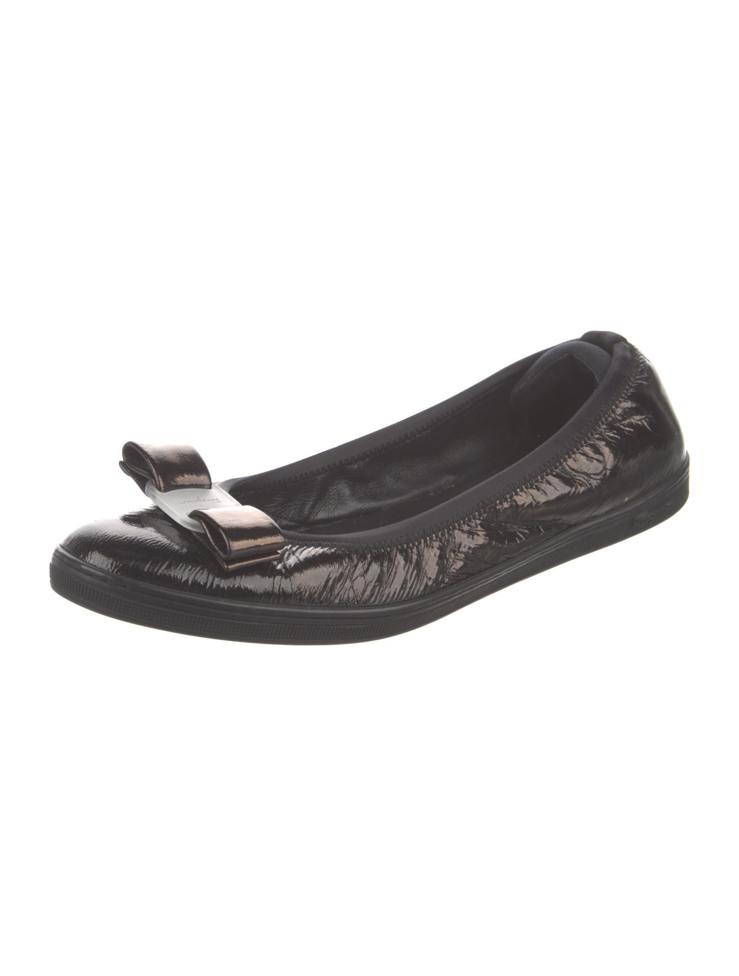 Ferragamo Leather Ballet Flats