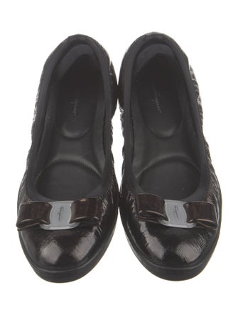 Ferragamo Leather Ballet Flats