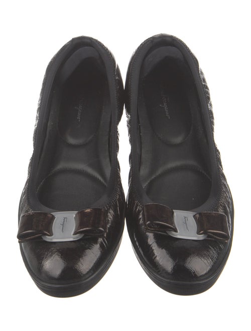 Ferragamo Leather Ballet Flats