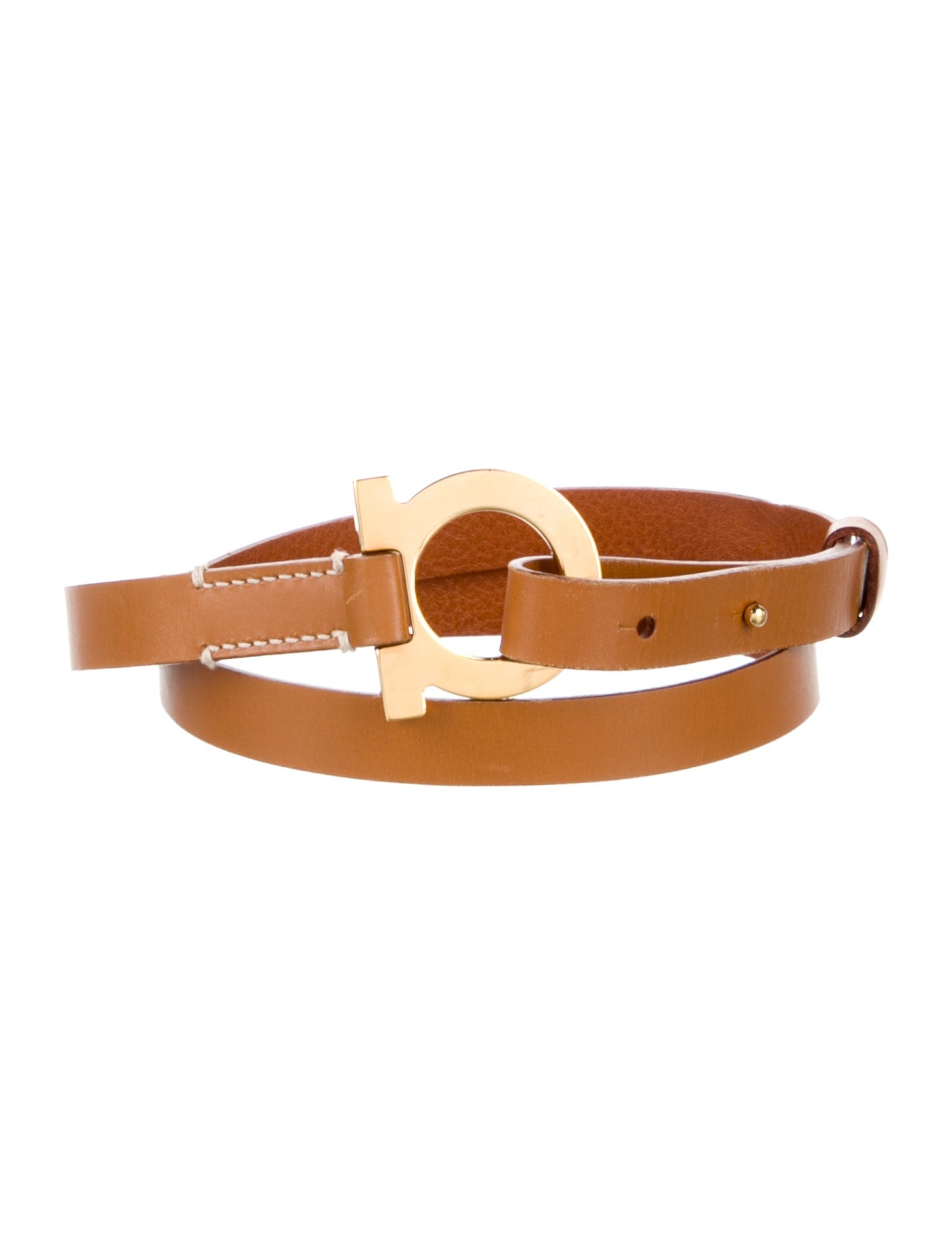 Ferragamo Skinny Leather Waist Belt