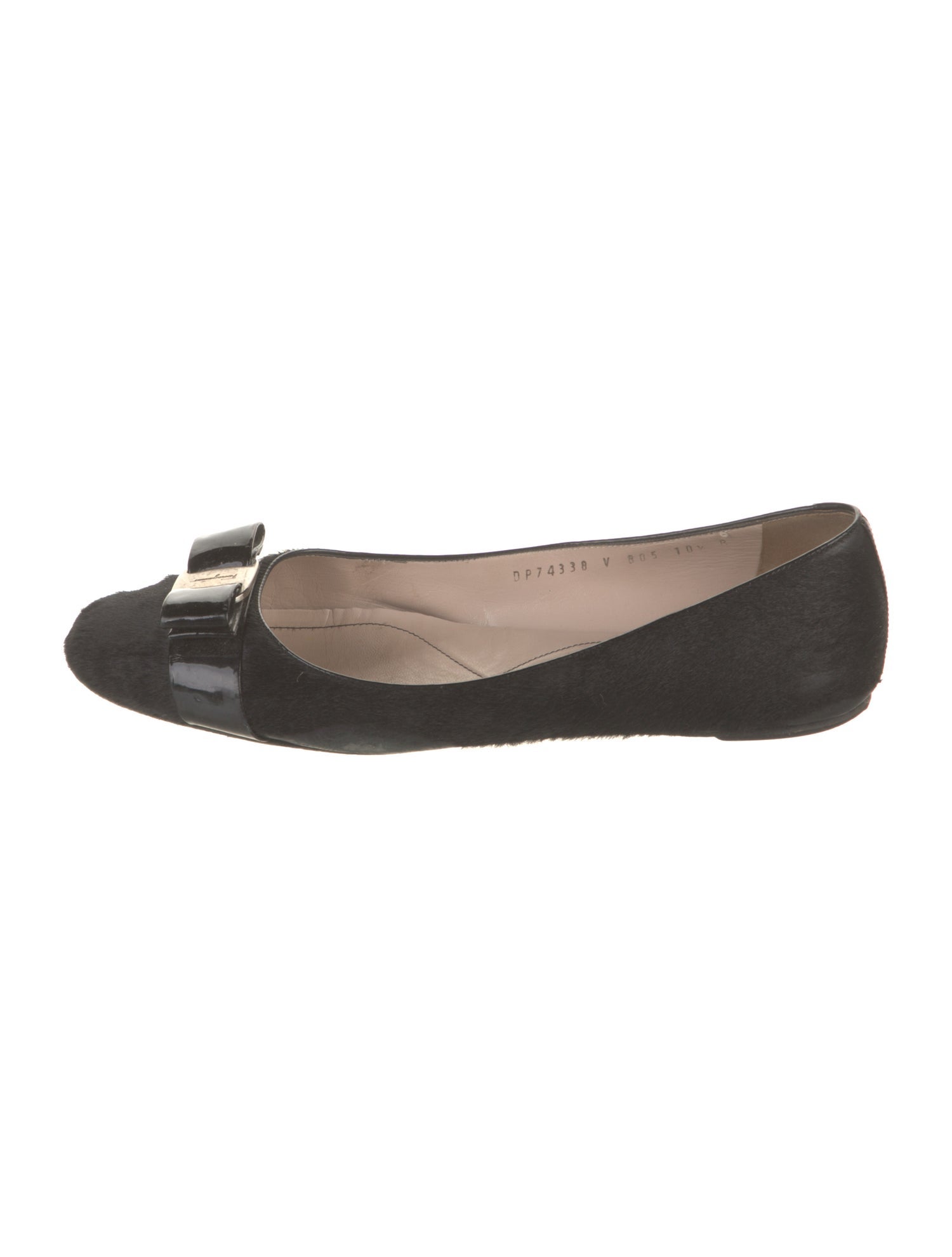 Ferragamo Ponyhair Animal Print Ballet Flats