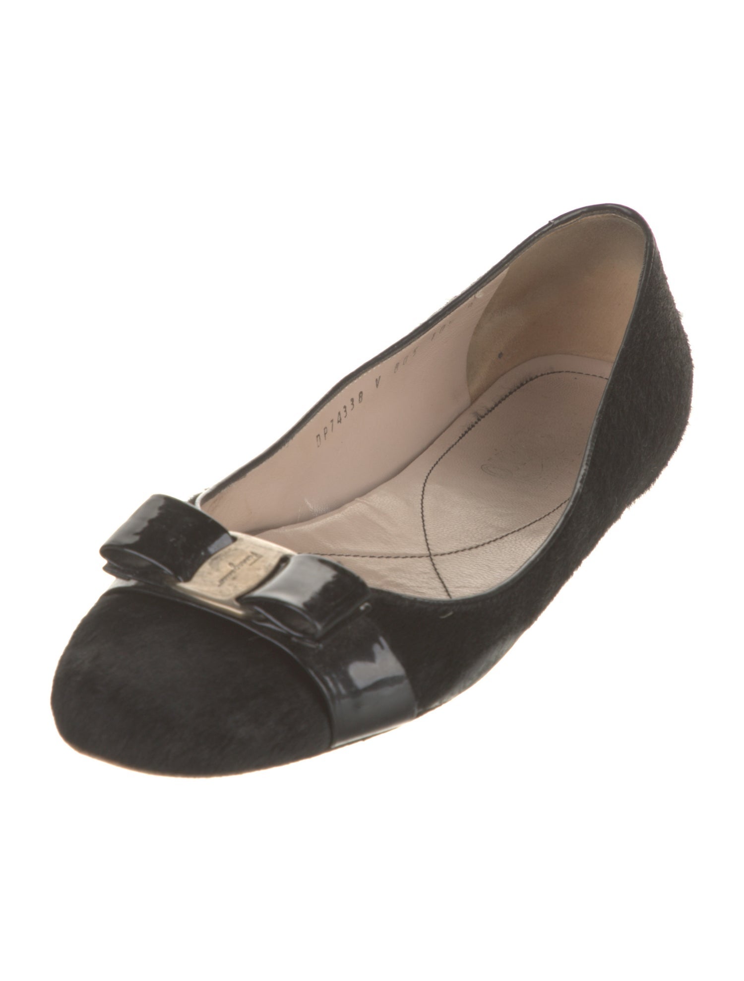 Ferragamo Ponyhair Animal Print Ballet Flats