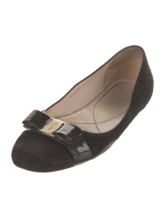 Ferragamo Ponyhair Animal Print Ballet Flats