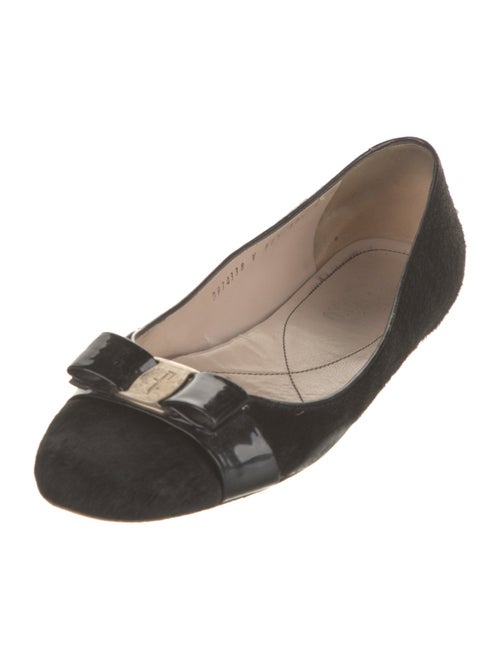 Ferragamo Ponyhair Animal Print Ballet Flats