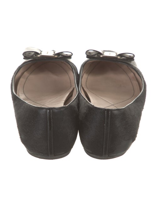Ferragamo Ponyhair Animal Print Ballet Flats
