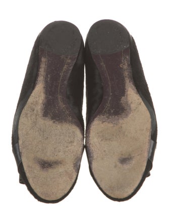 Ferragamo Ponyhair Animal Print Ballet Flats