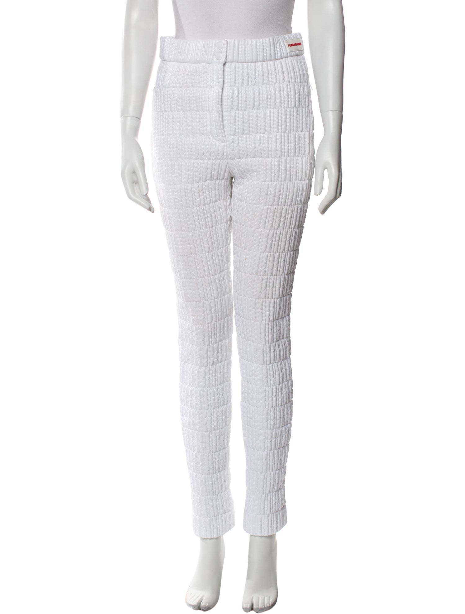 Ferragamo Nylon Skinny Leg Pants