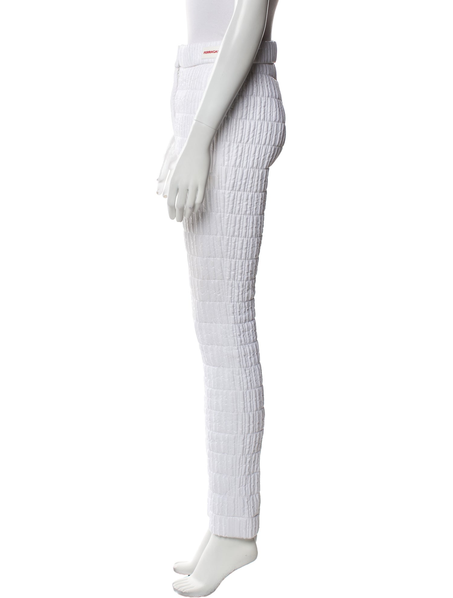Ferragamo Nylon Skinny Leg Pants
