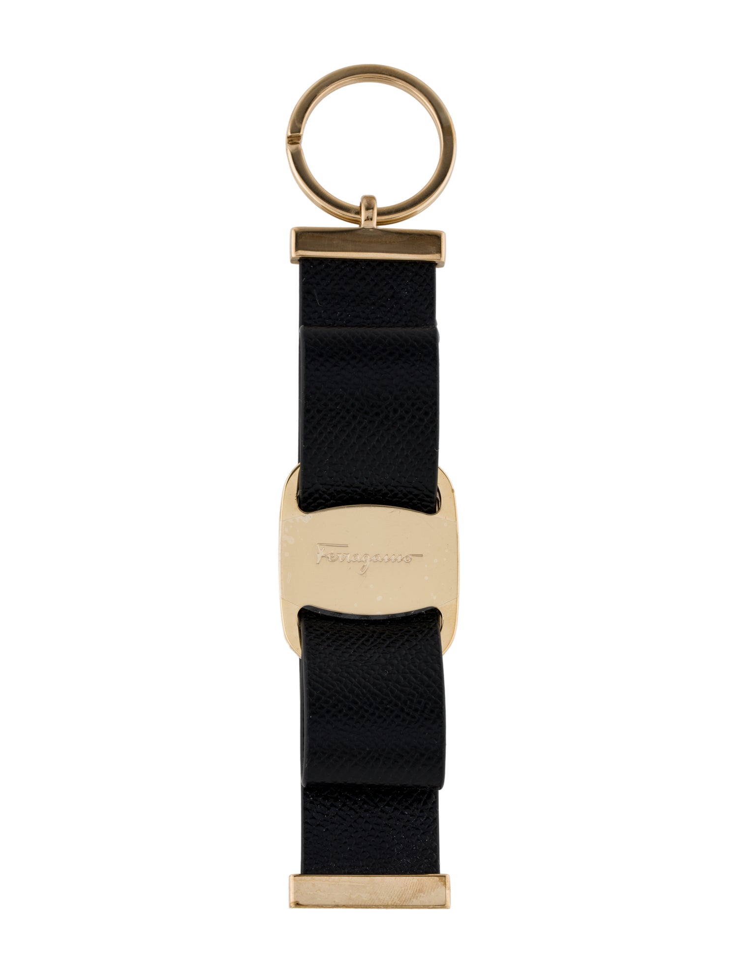 Ferragamo Leather Keychain w/ Tags