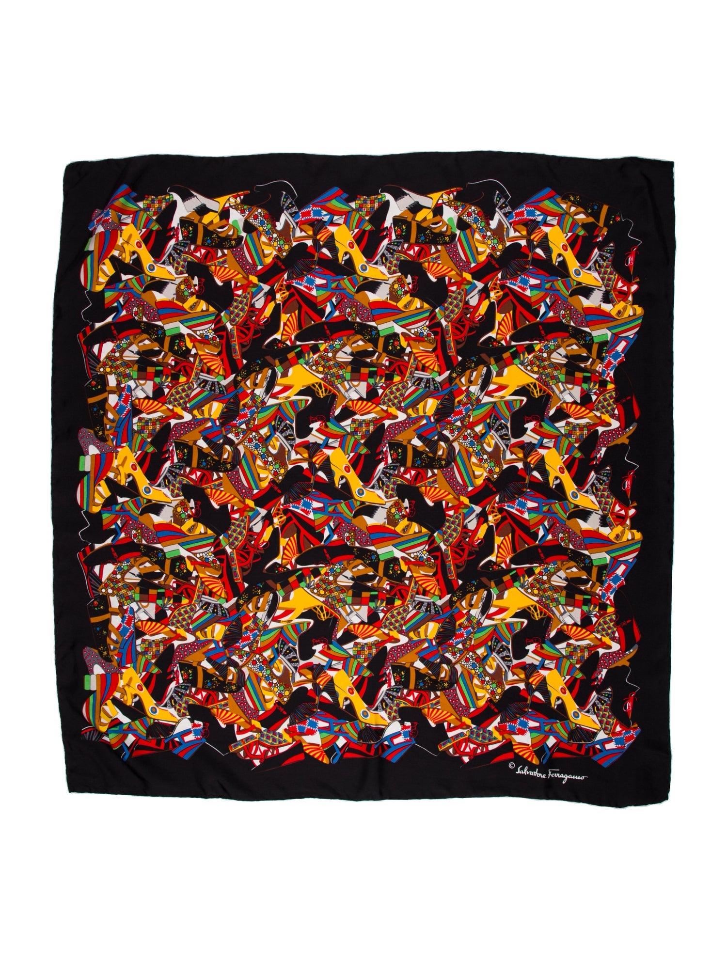 Ferragamo Silk Printed Scarf