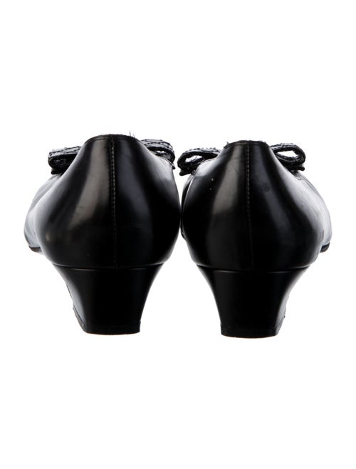 Salvatore Ferragamo Vara Bow Accent Leather Ballet Flats