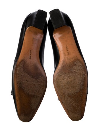 Salvatore Ferragamo Vara Bow Accent Leather Ballet Flats