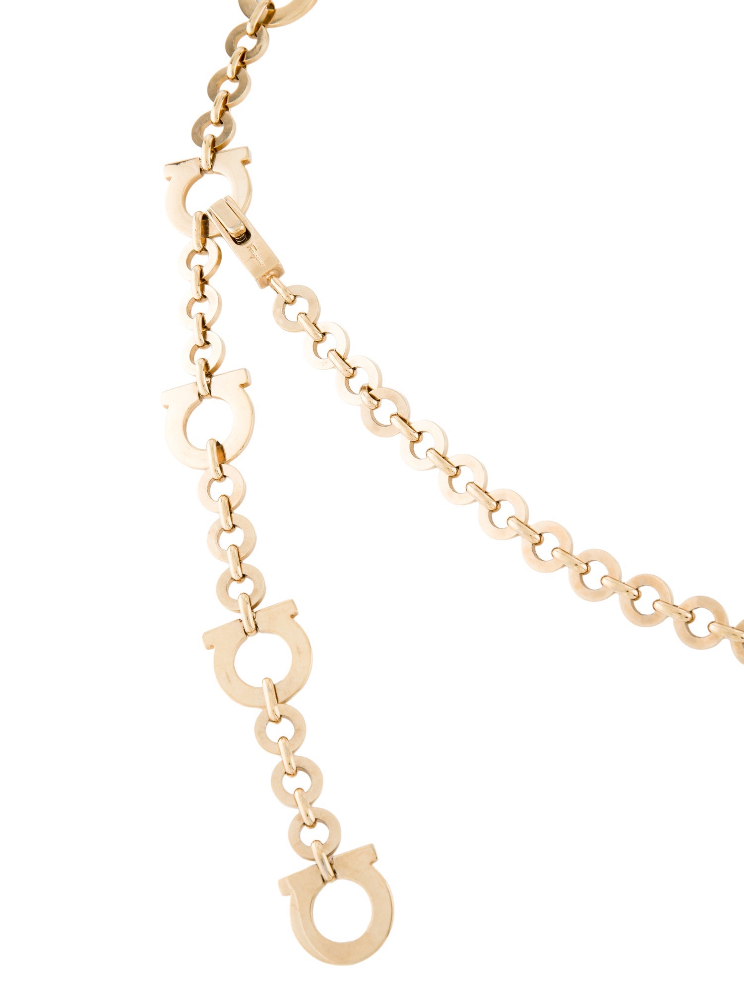 Ferragamo Skinny Metal Waist Belt