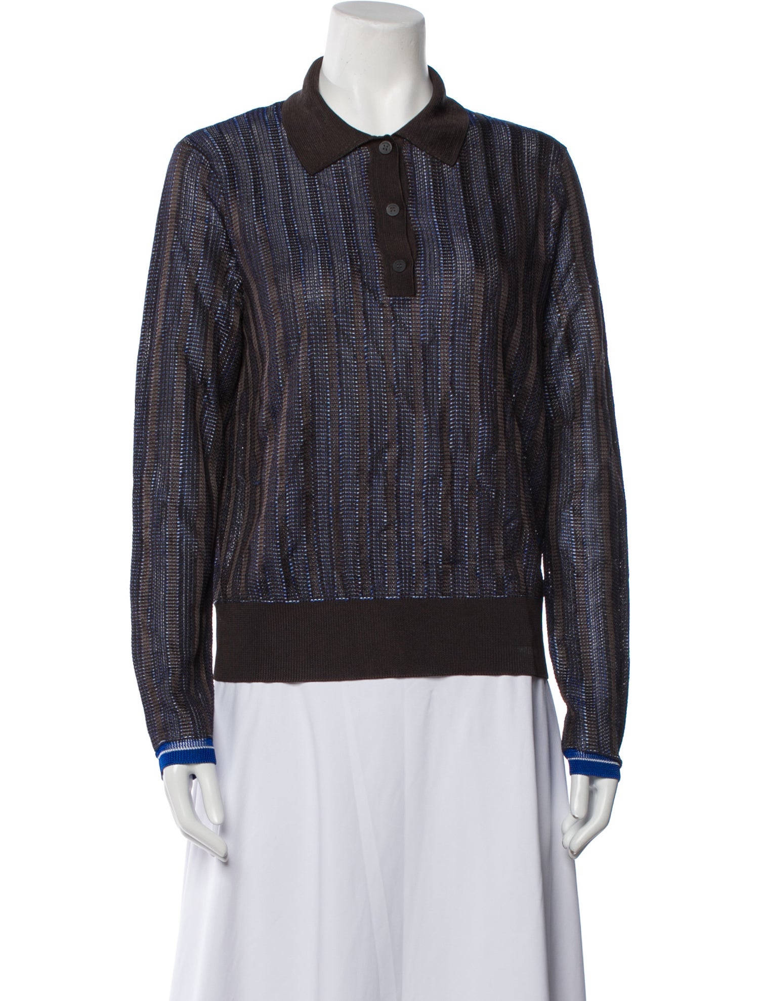 Ferragamo Striped Long Sleeve Sweatshirt w/ Tags