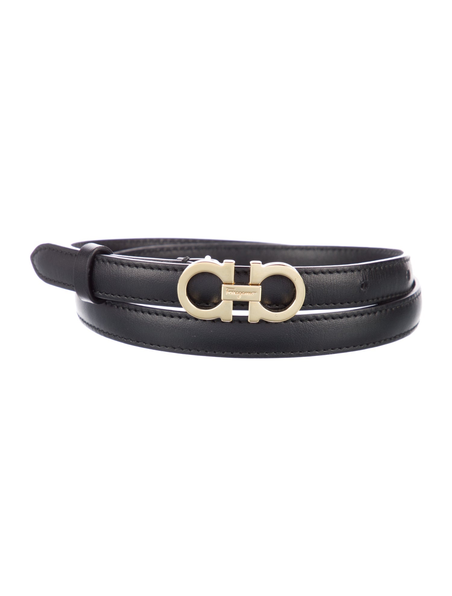 Ferragamo Skinny Leather Belt Kit