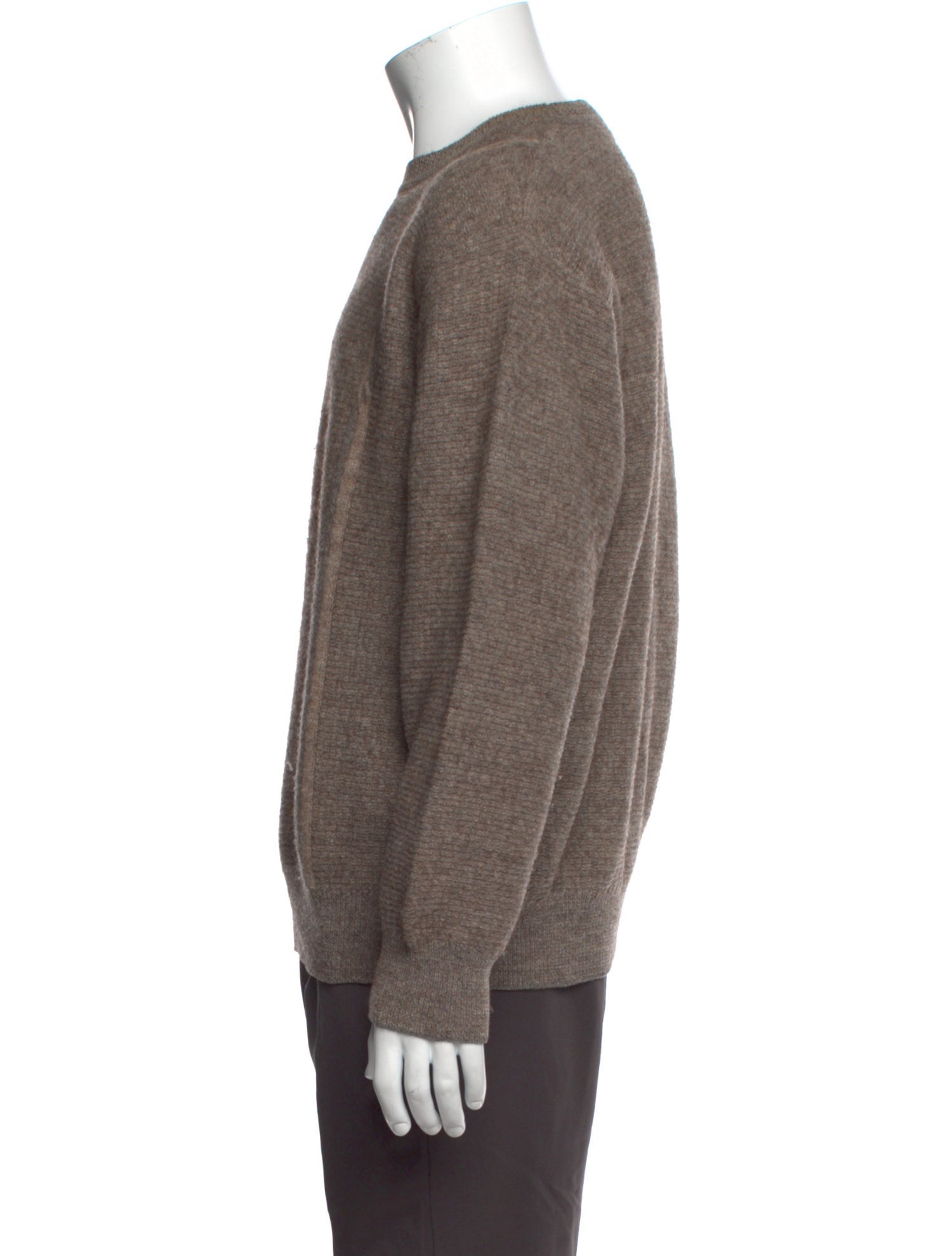 Ferragamo Wool Crew Neck Cardigan