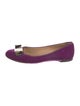 Ferragamo Velvet Ballet Flats