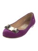 Ferragamo Velvet Ballet Flats