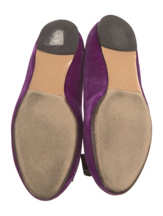 Ferragamo Velvet Ballet Flats
