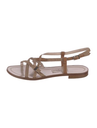 Ferragamo Canvas Gladiator Sandals