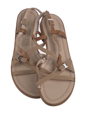 Ferragamo Canvas Gladiator Sandals
