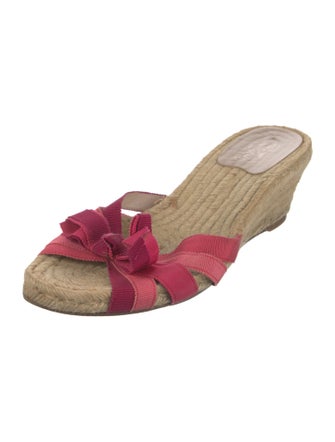 Salvatore Ferragamo Jute Printed Espadrilles