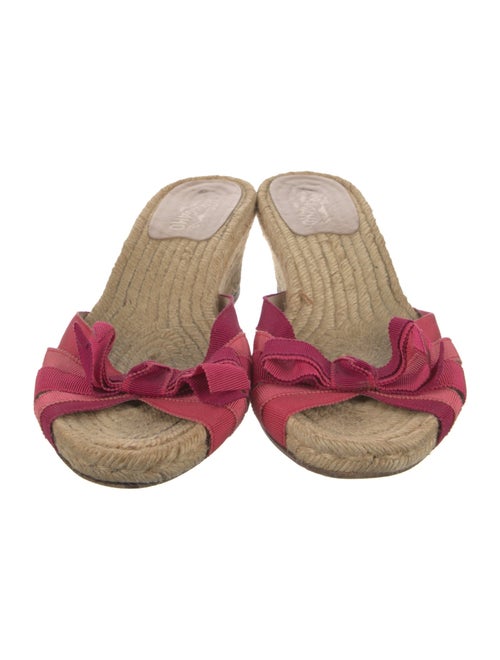 Salvatore Ferragamo Jute Printed Espadrilles