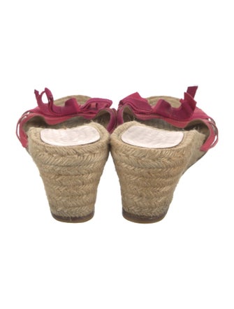 Salvatore Ferragamo Jute Printed Espadrilles