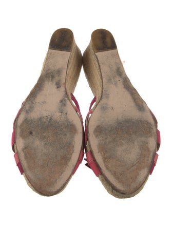 Salvatore Ferragamo Jute Printed Espadrilles