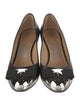 Ferragamo Vara Bow Accent Leather Pumps
