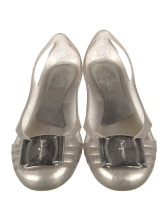 Ferragamo Rubber Lasercut Accents Ballet Flats