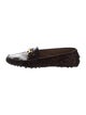 Ferragamo Gancini Logo Patent Leather Loafers