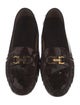 Ferragamo Gancini Logo Patent Leather Loafers