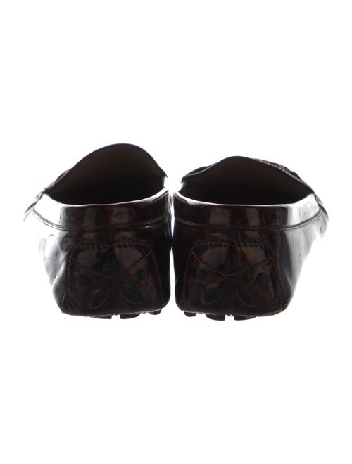 Ferragamo Gancini Logo Patent Leather Loafers