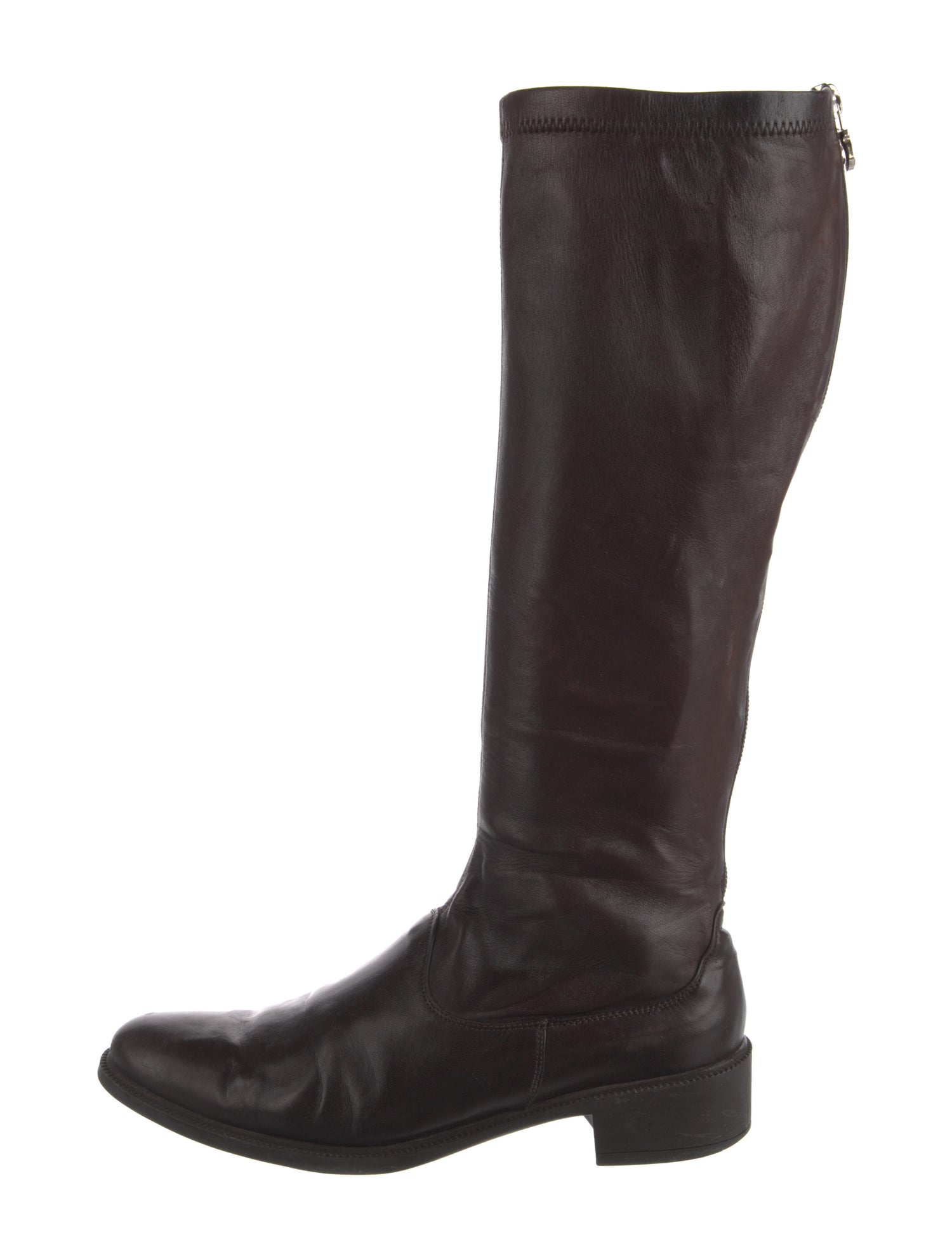 Ferragamo Leather Riding Boots