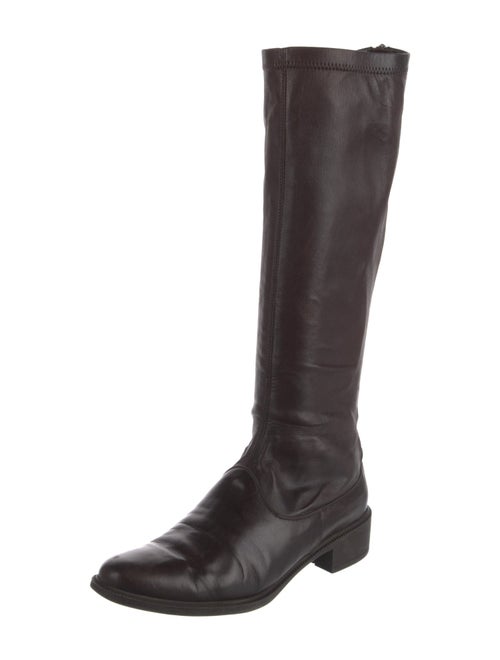 Ferragamo Leather Riding Boots