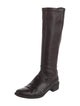 Ferragamo Leather Riding Boots