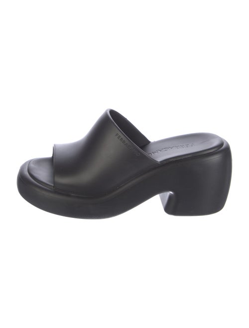 Ferragamo Vara Bow Accent Leather Slides