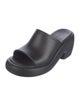 Ferragamo Vara Bow Accent Leather Slides