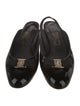 Ferragamo Vara Bow Accent Patent Leather Mules