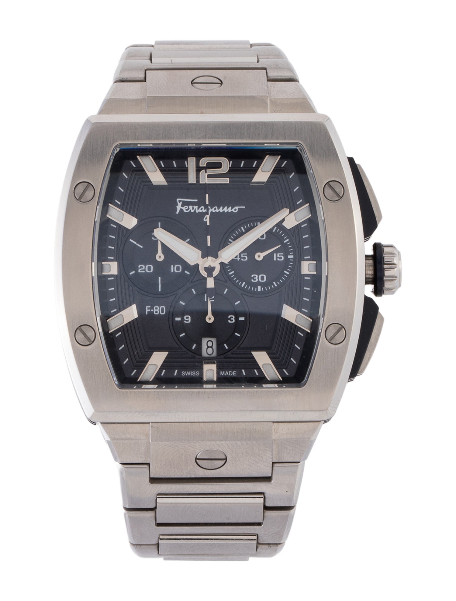 Ferragamo F-80 Tonneau Chrono Watch