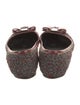 Ferragamo Vara Bow Accent Tweed Slingback Flats